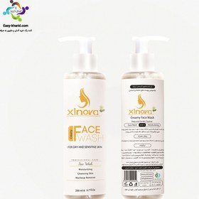 تصویر ژل شستشوی کرمی صورت مناسب پوست خشک و حساس 200میل ژینووا Xinova Creamy Face Wash For Dry And Sensitive Skin 200ml