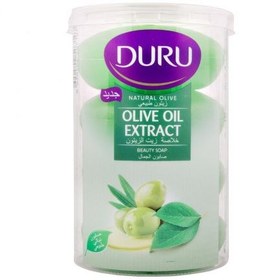 تصویر صابون دورو مدل OLIVE OIL حاوی روغن زیتون بسته 4 عددی DURU OLIVE OIL EXTRACT BEAUTY SOAP