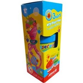 تصویر رنگ انگشتی 3 رنگ آریا مدل 02 به همراه پاستل روغنی 