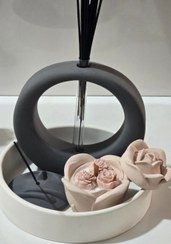 تصویر ست جلومبلی مشکی و کرم 