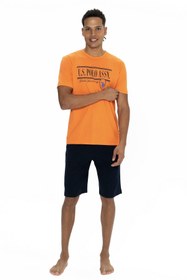 تصویر ست پیژامه فاق نرمال آستین کوتاه راسته مردانه | یو اس پولو U.S. Polo Assn. USP18874 