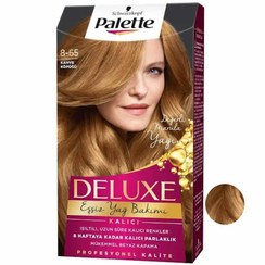تصویر کیت رنگ مو پلت سری DELUXE شماره 65-8 حجم 50 میلی لیتر رنگ کاراملی کاپوچینو 