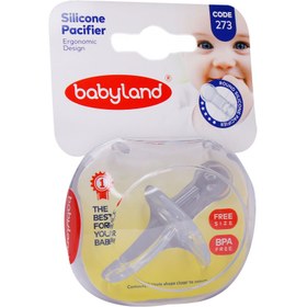 تصویر پستانک فندقی بیبی لند مناسب نوزادان از بدو تولد کد 273 Baby Land Round Nipple Pacifier Code 273