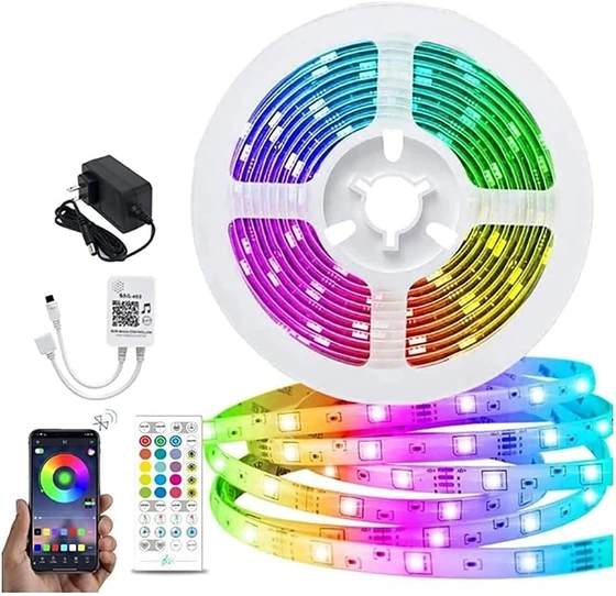 خرید و قیمت چراغهای نوار LED THMINS RGB هوشمند WiFi 10M، نوار تغییر ...