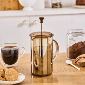 تصویر فرنچ پرس شیشه‌ای کاراجا آلینا 600 میلی کهربا 