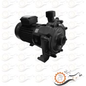 تصویر پمپ آب بشقابی دو پروانه نوید موتور CB Double impeller plate water pump