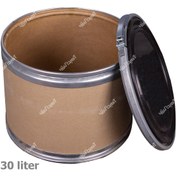 تصویر بشکه کارتنی نگهداری برنج و حبوبات سایز کوچک ا Small size cardboard barrel for storing rice and beans Small size cardboard barrel for storing rice and beans