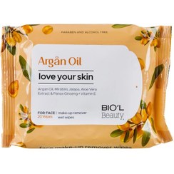 تصویر دستمال مرطوب بیول مدل Argan Oil بسته 20 عددی 