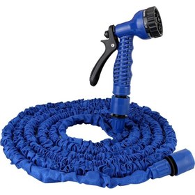 تصویر شلنگ جادویی و سر آبپاش چند حالته سایز 7.5 متر Magic hose and multi-position sprinkler head, size 7.5 meters