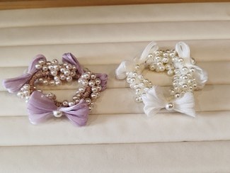 تصویر کش مو مرواریدی پاپیونی کد 84 