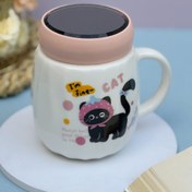 تصویر ماگ گربه سیاه کیوت وارداتی 