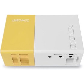 تصویر ویدئو پروژکتور قابل حمل مدل Yellow 