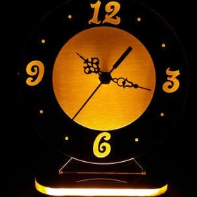 تصویر چراغ خواب طرح ساعت رومیزی کد 1044 