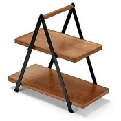 تصویر ست سرو دو طبقه چوب و فلز چیبو 