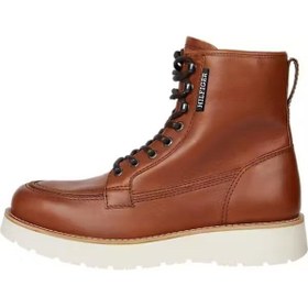 تصویر بوت مردانه تامی هیلفیگر اورجینال قهوه ای Tommy Hilfiger FM0FM05194GVI 