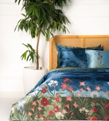 تصویر روتختی دورو ساتن ابریشم مدل آب و آینه 