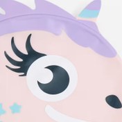 تصویر کلاه شنا نابایجی - دکتلون Nabaiji Silicone Swimming Cap - Pink/Purple Dragon Model - Standard Size 