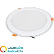 تصویر چراغ سقفی توکار دایره ای گلاریس 30 وات پارس شعاع توس Glaris lamp 30 watt circular Pars Shua Tos