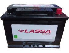 تصویر باطری پژو پارس دنا تارا سمند نیسان سورن ۶۶ آمپر برند لاسا 