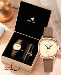 تصویر ساعت مچی زنانه جولیوس مدل JA1436B بند چرم 