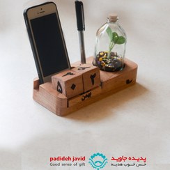 تصویر تقویم رومیزی چوبی DOCT 