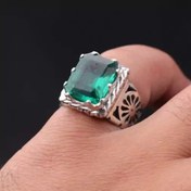 تصویر نگین زمرد برزیلی معدنی درجه یک سفارشی 