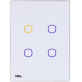 تصویر کلید هوشمند لمسی HDL iTouch Series 4 Buttons Touch Panel US 