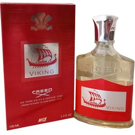 تصویر ادکلن مردانه نایس پاپت مدل کرید وایکینگ حجم 100 میل Nice puppet Creed Viking Eau de parfum for men 100ML