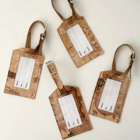 تصویر تگ چمدان نقشه جهان 