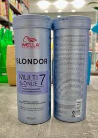 تصویر پودر دکلره ولا مدل مولتی بلوند حجم 400 گرمی Wella 