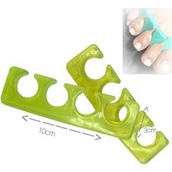 تصویر پد جداکننده انگشتان پا سیلیکونی جفت 