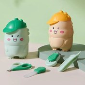 تصویر ست ناخنگیر کودک ۴ تکه با طرح دایناسور 