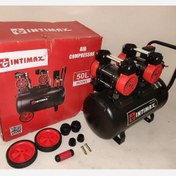 تصویر کمپرسور 50 لیتری سایلنت 2 موتوره اینتی مکس مدل 50L (پس کرایه) 