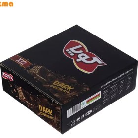 تصویر ویفر کاکائویی کوپا با طعم شکلات تلخ – بسته ۱۲ عددی copa wafer dark chocolate-12pcs