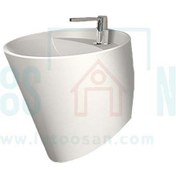 تصویر روشویی نیم پایه چینی بهداشتی گلسار مدل الگانت 