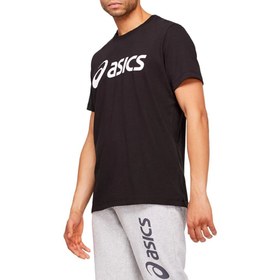 تصویر تی شرت تنیس مردانه اسیکس Asics Big Logo Tee- مشکی 