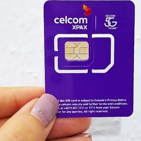 تصویر سیم کارت فیزیکی Celcom مالزی 