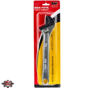 تصویر آچار فرانسه ایران پتک مدل EA1010 سایز 10 اینچ Iran Potk Adjustable Wrench