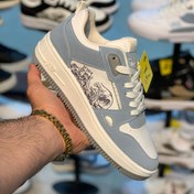 تصویر کتونی مردانه ایرفورس طرح دار مدل Dragon سایز۴۱تا۴۴ رنگ سفید،آبی - سایز۴ 