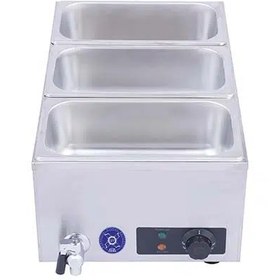 تصویر هات بنماری رو میزی صنعتی ۳ لگن S1195