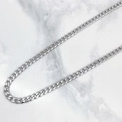 تصویر زنجیر نقره مردانه مدل کارتیه 3 میلی متر 