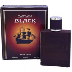 تصویر عطر ادکلن کاپتان بلک اصلی و اورجینال فرانسه هارد باکس کتابی CAPTAIN BLACK 100ml 