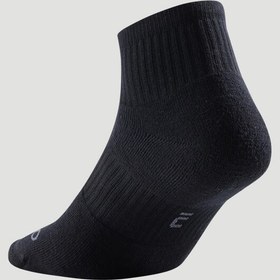 تصویر جوراب تنیس ساق کوتاه آرتنگو ARTENGO RS500 پک سه تایی – مشکی Tennis Socks - Medium Size With Collar - Unisex - 3 Pairs - Black - RS500