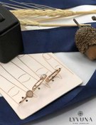 تصویر ست انگشتر رزگلد مینیمال 