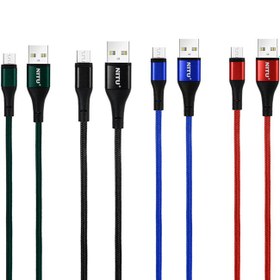 تصویر کابل تبدیل USB به MicroUSB نیتو مدل NC203 طول 2 متر NITU NC203 USB To MicroUSB 2M