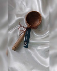 تصویر قاشق چوبی دست ساز 
