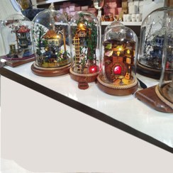 تصویر چراغ خواب گوی شیشه ای 