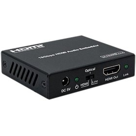 تصویر ادغام کننده صدا و تصویر HDMI 2.0b پشتيبانی از HDCP 2.2 فرانت ا Faranet HDMI 2.0b Audio/Video Embedder HDCP 2.2 Faranet HDMI 2.0b Audio/Video Embedder HDCP 2.2