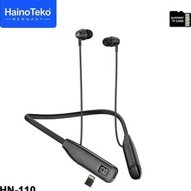 تصویر هندزفری بلوتوث هاینو تکو Hn110 اصلی با نگهداری ۱۱۰ ساعتی شارژ Haino teko hn110