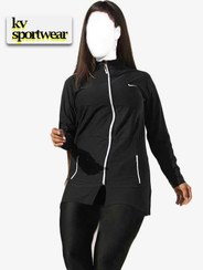 تصویر مانتو ورزشی سایز بزرگ زنانه NIKE کد 002 Nike womens large size sport coat c0de 002